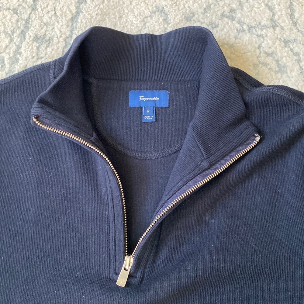 Faconnable Quarter Zip Sweater